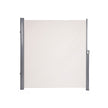 Retractable Side Awning – Fabric – Anthracite – Solar-Powered Outdoor Protection 180 x 300 CM