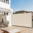 Retractable Side Awning – Fabric – Anthracite – Solar-Powered Outdoor Protection 180 x 300 CM