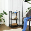 3-Tier Storage Rack – Wood – Rustic – Customizable and Adjustable Design
