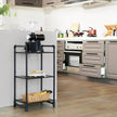3-Tier Storage Rack – Wood – Rustic – Customizable and Adjustable Design