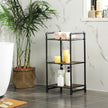 3-Tier Storage Rack – Wood – Rustic – Customizable and Adjustable Design