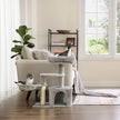 Cat Condo – Wood – Light Grey – Multi-Level with Scratching Post