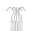 Children's Hangers – Solid Wood – White – 360 Degree Swivel Hooks, Trousers Bar, Shoulder Notches, 10-Pack