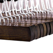 Pants Hangers – Solid Wood – Dark Walnut – Non-Slip with Full-Width Clamp and Lock (Pack of 12)