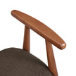 Shoe Bench – Solid Rubberwood – Saddle Brown – Upholstered with Armrests, 130 kg Load Capacity