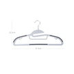 Clothes Hangers – Premium Quality Plastic – Grey – Heavy Duty, Space Saving, Non-Slip, 360º Swivel Hook, 50-Pack
