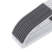 Coat Hangers – Heavy Duty Plastic – Grey – Non-Slip Design, Space-Saving with 360° Swivel Hook