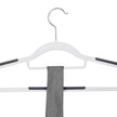 Coat Hangers – Heavy Duty Plastic – Grey – Non-Slip Design, Space-Saving with 360° Swivel Hook