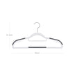 Coat Hangers – Heavy Duty Plastic – Grey – Non-Slip Design, Space-Saving with 360° Swivel Hook