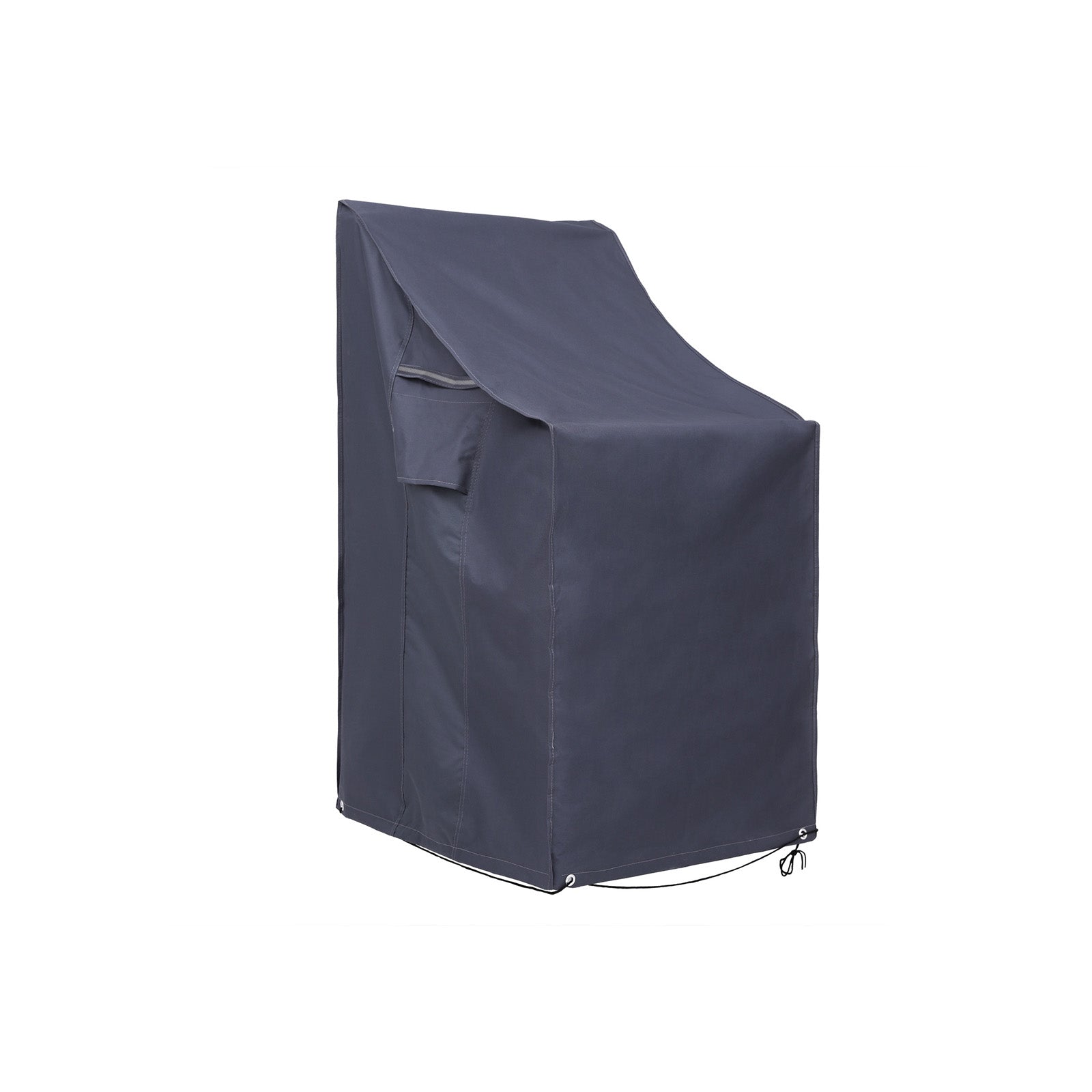 Stacking Patio Chair Cover – 600D Oxford Fabric – Dark Grey – Waterproof and Anti-Fade Protection