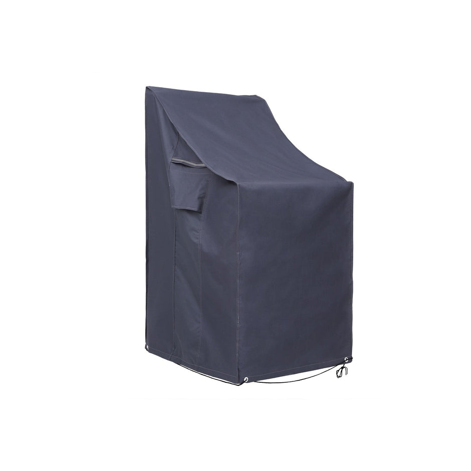Stacking Patio Chair Cover – 600D Oxford Fabric – Dark Grey – Waterproof and Anti-Fade Protection