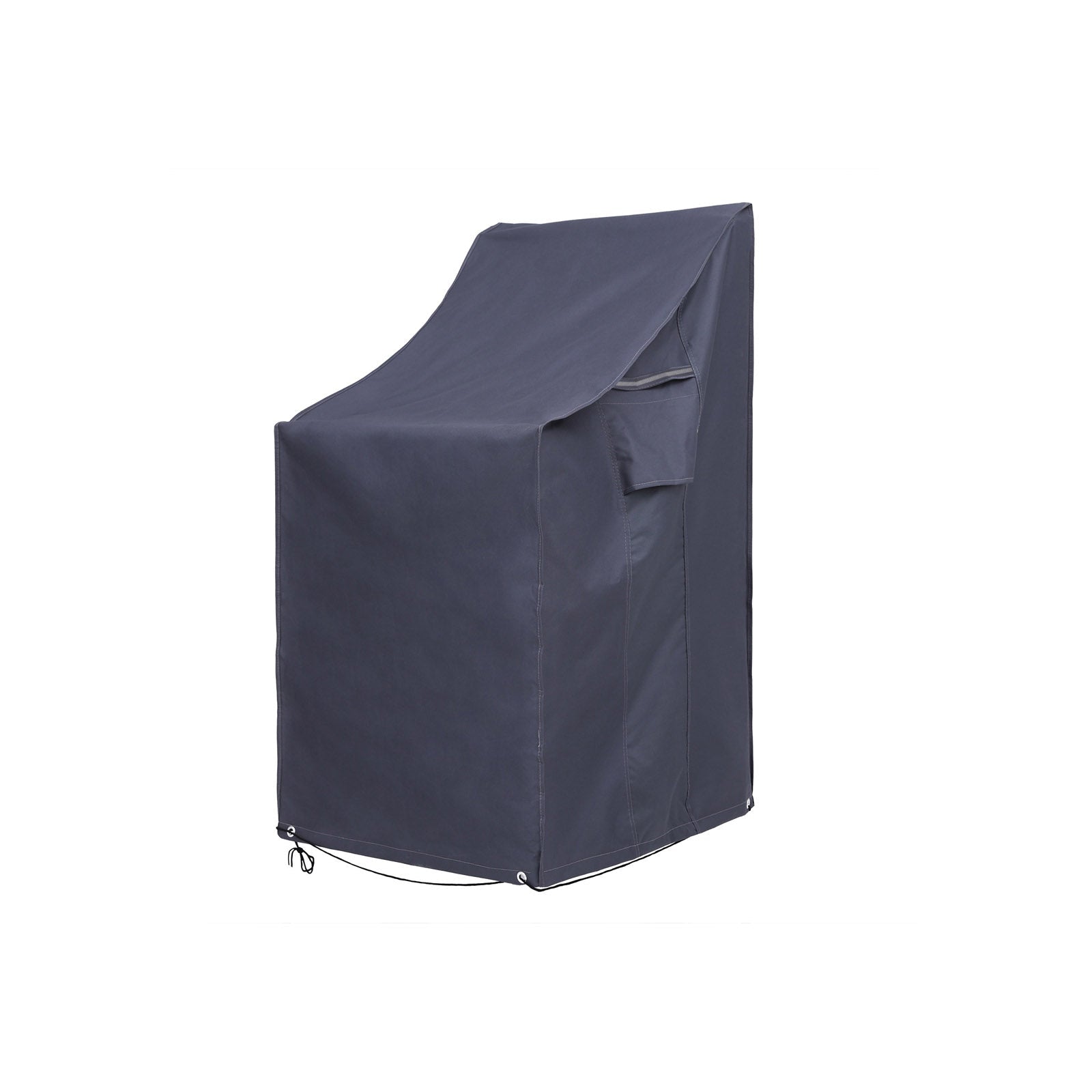 Stacking Patio Chair Cover – 600D Oxford Fabric – Dark Grey – Waterproof and Anti-Fade Protection