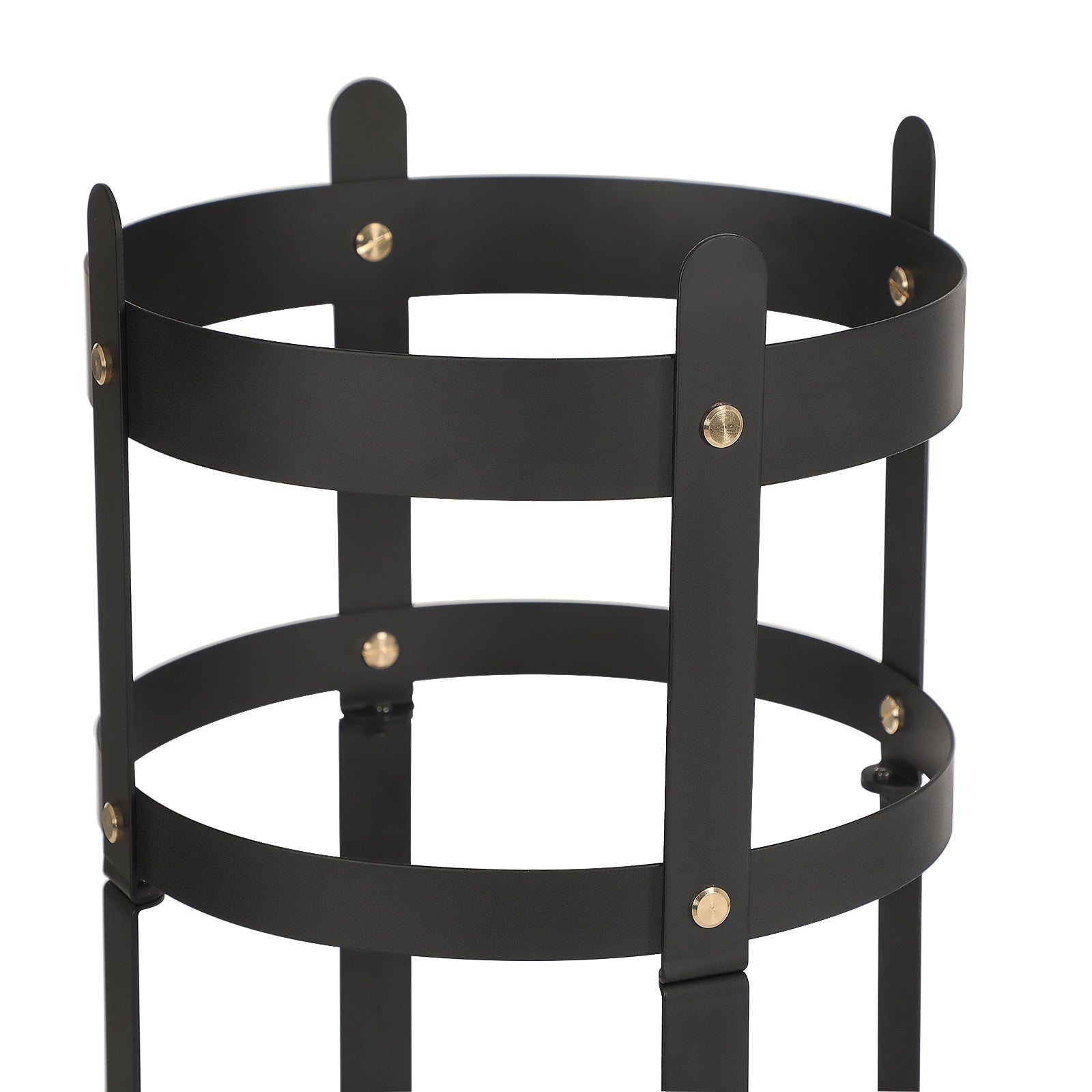 Umbrella Stand – Steel – Black – Round with Removable Drip Tray