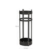 Umbrella Stand – Steel – Black – Round with Removable Drip Tray