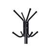 Coat Rack – Metal – Black – 12 Hooks, 176 cm Height