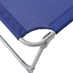 Sun Lounger – Fabric – Grey – Adjustable with Pillow and Sunshade