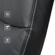 Executive Chair – Synthetic Leather – Black – Comfortable Thick Padding with Adjustable Height and Tilt Mechanism