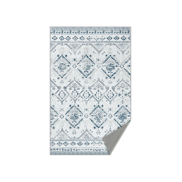 Area Rug – Fabric – Midnight Blue – Non-Slip, Machine Washable, Boho Style, 91 x 153 cm