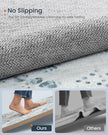 Area Rug – Fabric – Midnight Blue – Non-Slip, Machine Washable, Boho Style, 91 x 153 cm