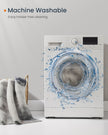 Area Rug – Fabric – Dove Grey – Non-Slip, Machine Washable, Modern Abstract Design
