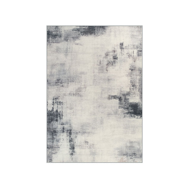 Area Rug – Fabric – Dove Grey – Non-Slip, Modern Abstract Design