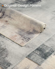Area Rug – Fabric – Dove Grey – Non-Slip, Modern Abstract Design