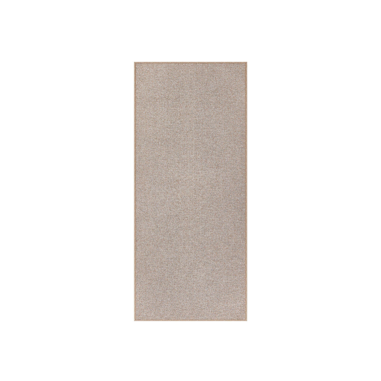 Area Rug – Faux Jute – Camel Brown – Non-Slip and Machine Washable, 80 x 200 cm