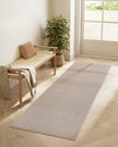 Area Rug – Faux Jute – Camel Brown – Non-Slip and Machine Washable, 80 x 200 cm