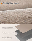 Area Rug – Faux Jute – Camel Brown – Machine Washable Non-Slip