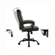 Swivel Office Chair – Mesh – Black – Adjustable Height with Lumbar Support and Thick Padding