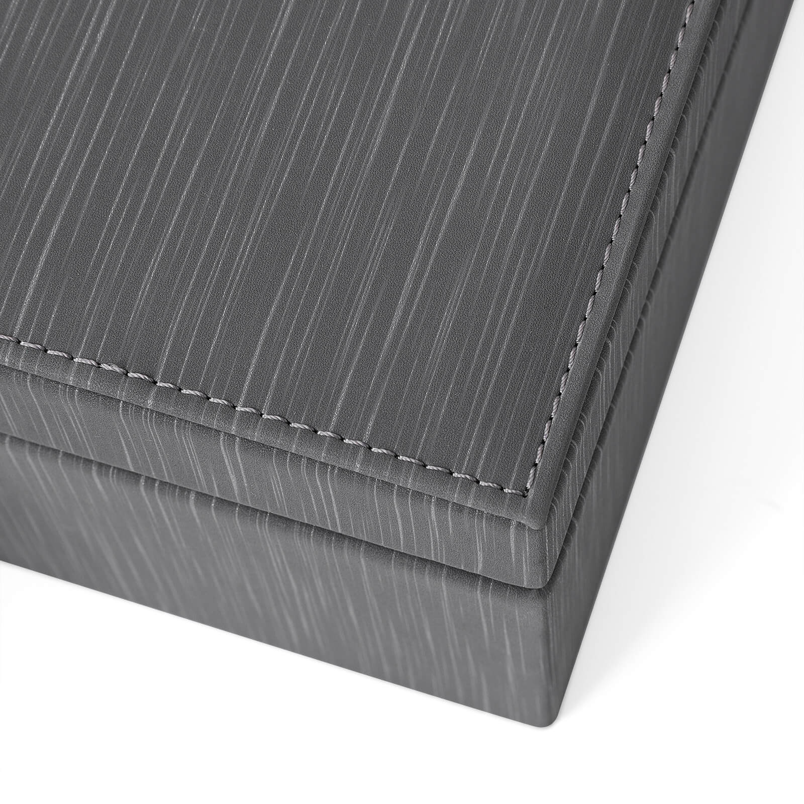 Jewelry Box – Thickened Frame – Black – Lockable with Foldable Tray and Removable Divider