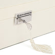 Jewelry Box – Thickened Frame – Black – Lockable with Foldable Tray and Removable Divider