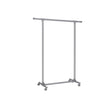 Extendable Garment Rack – Metal – Matte Black and Blue – Heavy-Duty Rolling Design