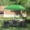 Beach Umbrella – Polyester – Blue – UV50+ with Tilt Mechanism and Carry Bag