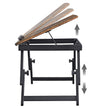 Laptop Desk – Wood – Rustic Brown – Adjustable Tilting Angles and Folding Legs