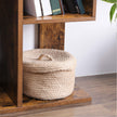 Tree-Shaped Bookshelf – Wood – Rustic Brown – 8 Storage Compartments, Rounded Corners