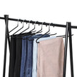 Trouser Slack Hangers – Metal – Chrome-plated – Non-slip, Set of 20