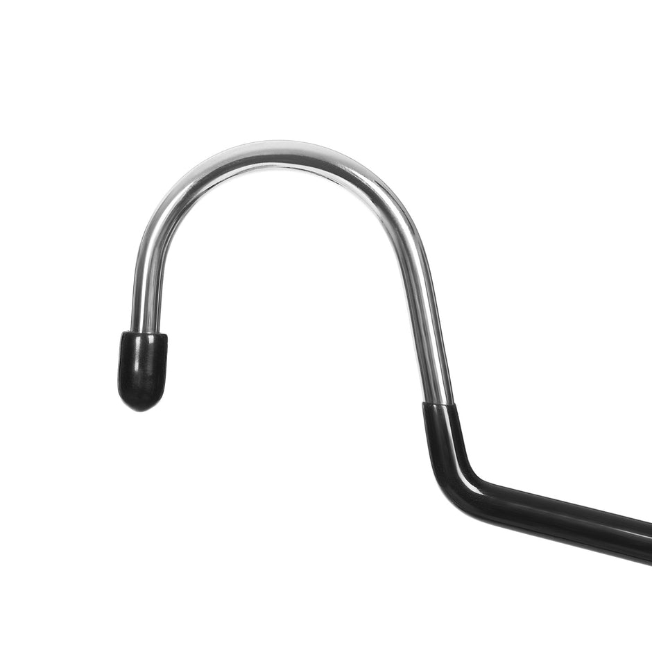 Trouser Slack Hangers – Metal – Chrome-plated – Non-slip, Set of 20