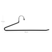 Trouser Slack Hangers – Metal – Chrome-plated – Non-slip, Set of 20