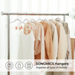 Velvet Coat Hangers – White – 24-Pack – Heavy-Duty, Non-Slip, Space-Saving with Rose Gold Movable Clips