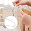 Velvet Coat Hangers – White – 24-Pack – Heavy-Duty, Non-Slip, Space-Saving with Rose Gold Movable Clips