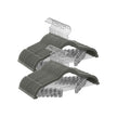 Set of 30 Velvet Trouser Hangers – Velvet – Slate Grey – Non-Slip with Clips