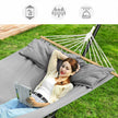 Double Hammock – TC Fabric – Gray – Includes 2 Pillows