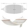 Hammock – 70% Cotton – Multicolor – Includes Two Pillows, Portable for Two People, Max Load 300 kg