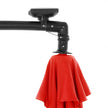 Cantilever Garden Patio Parasol – Fabric – Red – Solar-Powered LED Lights, UPF 50+, Offset Design