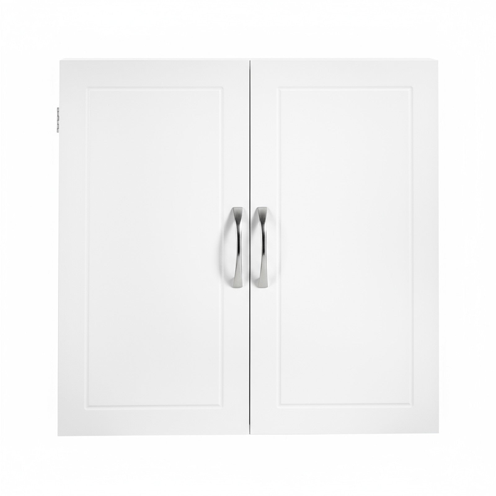 Wall-Mounted Bathroom Storage Cabinet – Wood – Cloud White – Adjustable Shelves