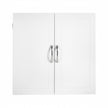 Wall-Mounted Bathroom Storage Cabinet – Wood – Cloud White – Adjustable Shelves