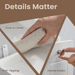 Slim Bathroom Storage Cabinet – MDF – Dove Grey – Freestanding with Drawers for Space Efficiency