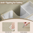 Under Sink Bathroom Cabinet – Wood – Cloud White and Dove Grey – 3 Drawer Storage Solution for Washbasins with Pedestal