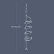 Telescopic Corner Shower Shelf – Stainless Steel – White and Silver – Adjustable with 4 Trays, 3 Hooks, and 1 Towel Bar